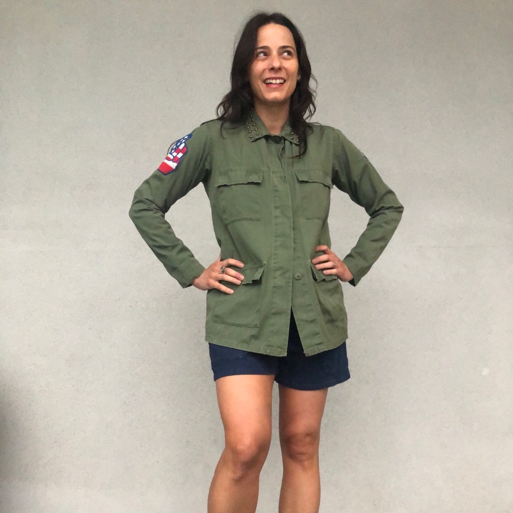 Kill City Military shirt/jacket w/ patches - Small